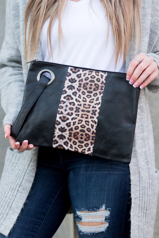 Leopard Print Clutch