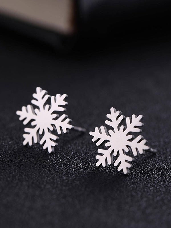 Snowflake Stud Earrings