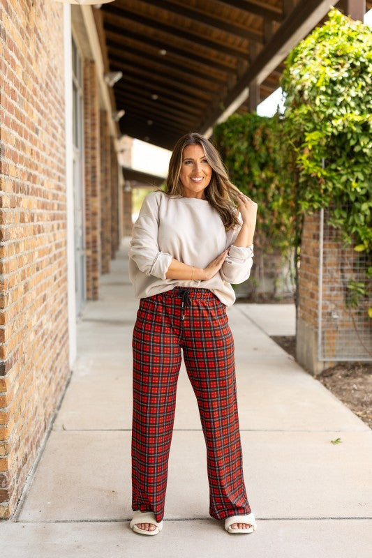 women's Plaid pajama pants