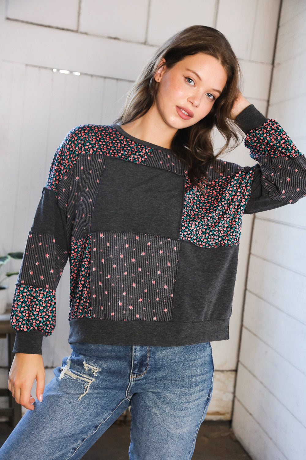 Women's Patchwork Pullover