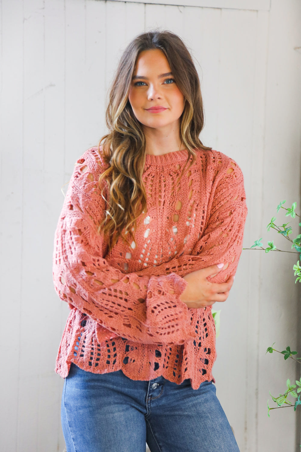 Crochet Knit Sweater