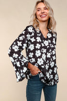 Ruffle Sleeve Blouse