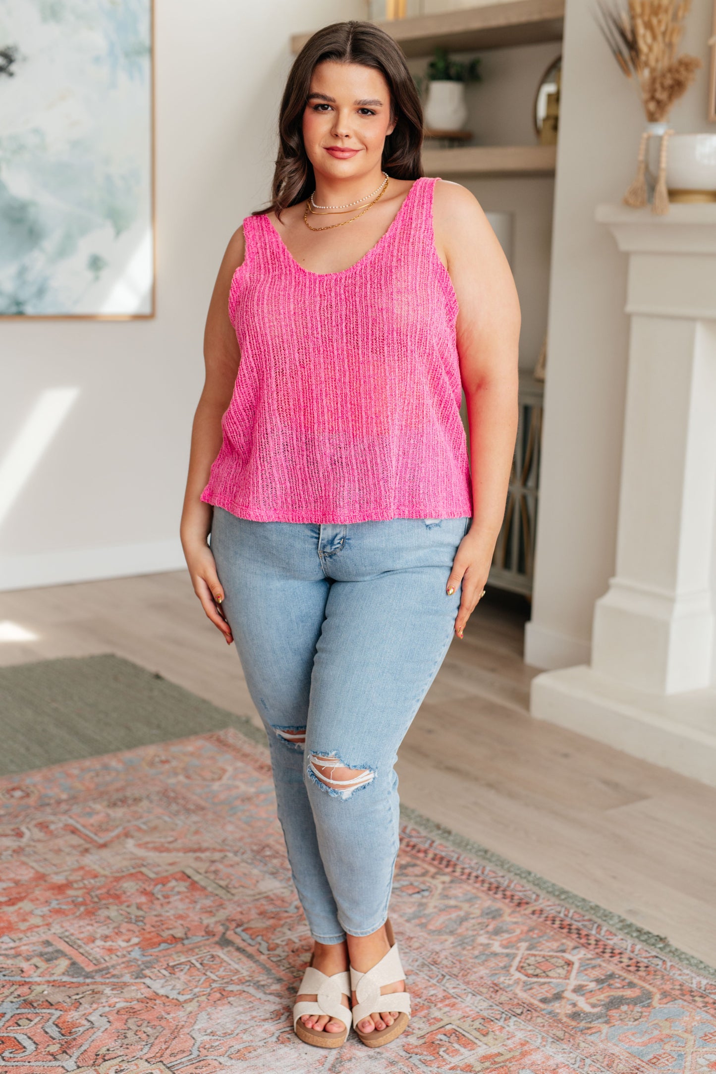 A Major Upgrade Knit Scoop Neck Tank