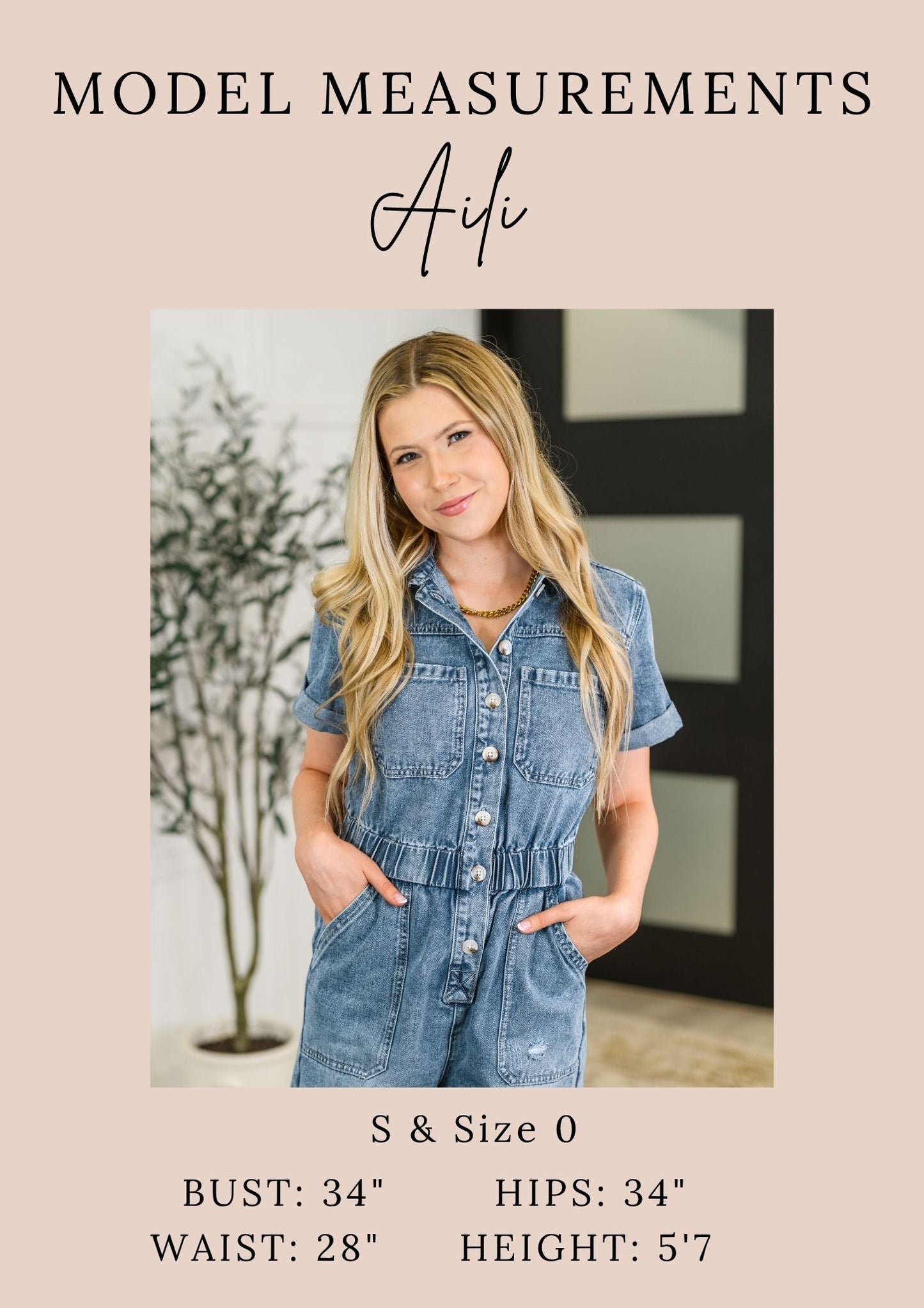 The Darling Detail Collared Blouse in Denim