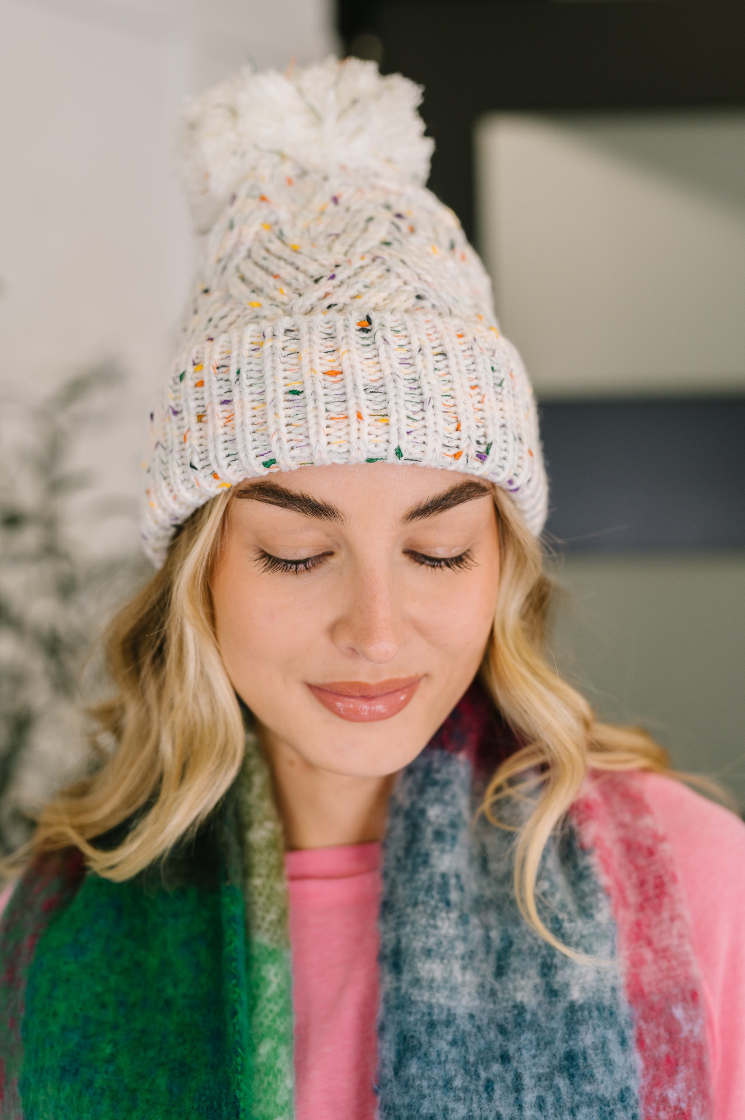 pom pom beanie