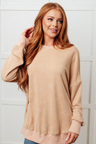 Khaki Mineral Wash Sweatshirt