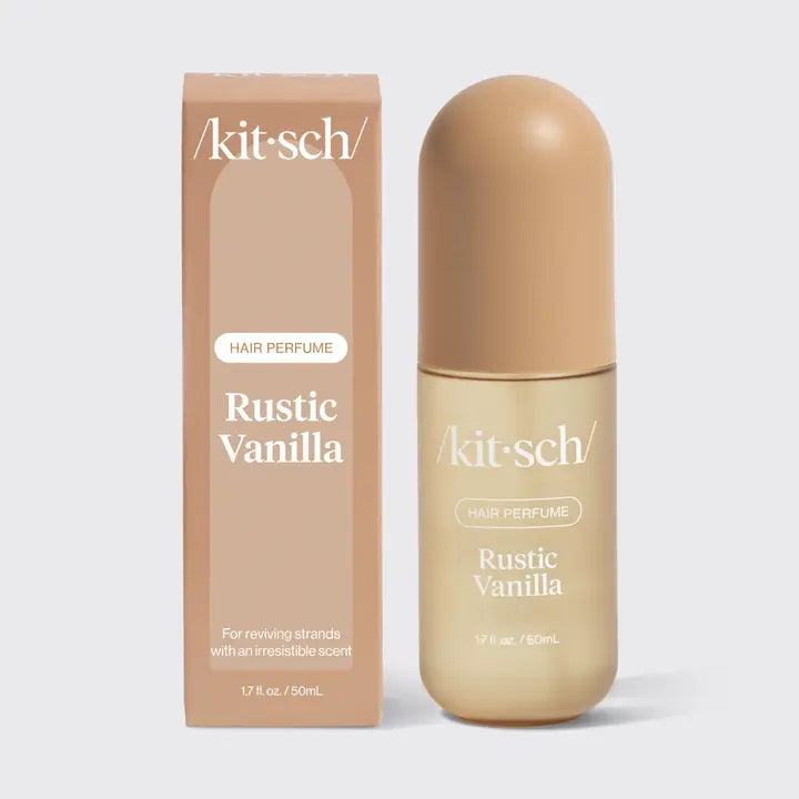 Luxury hair perfume, premium body mist, Rustic Vanilla fragrance, unisex parfum, odor-eliminating hair mist, tonka bean perfume, high-end fragrance, Kitsch beauty. Kitsch hair perfume, kitsch body perfume, kitsch perfume