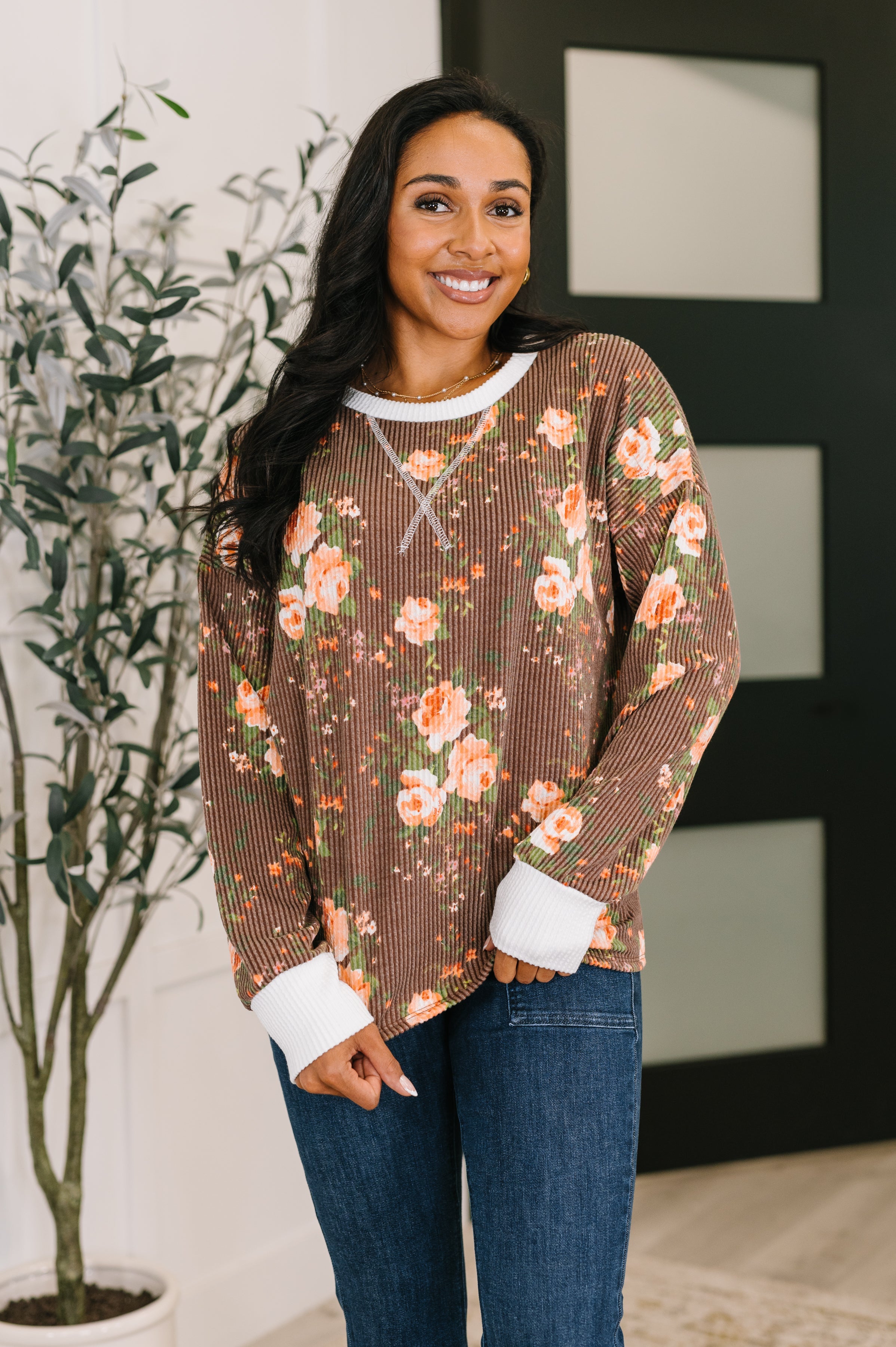 Relaxed Fit Ribbed Knit