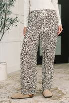 Leopard Drawstring Pants