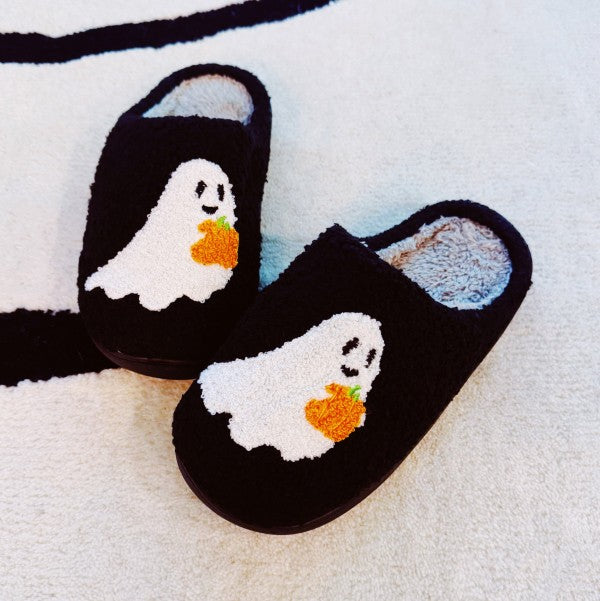 ghost halloween slippers