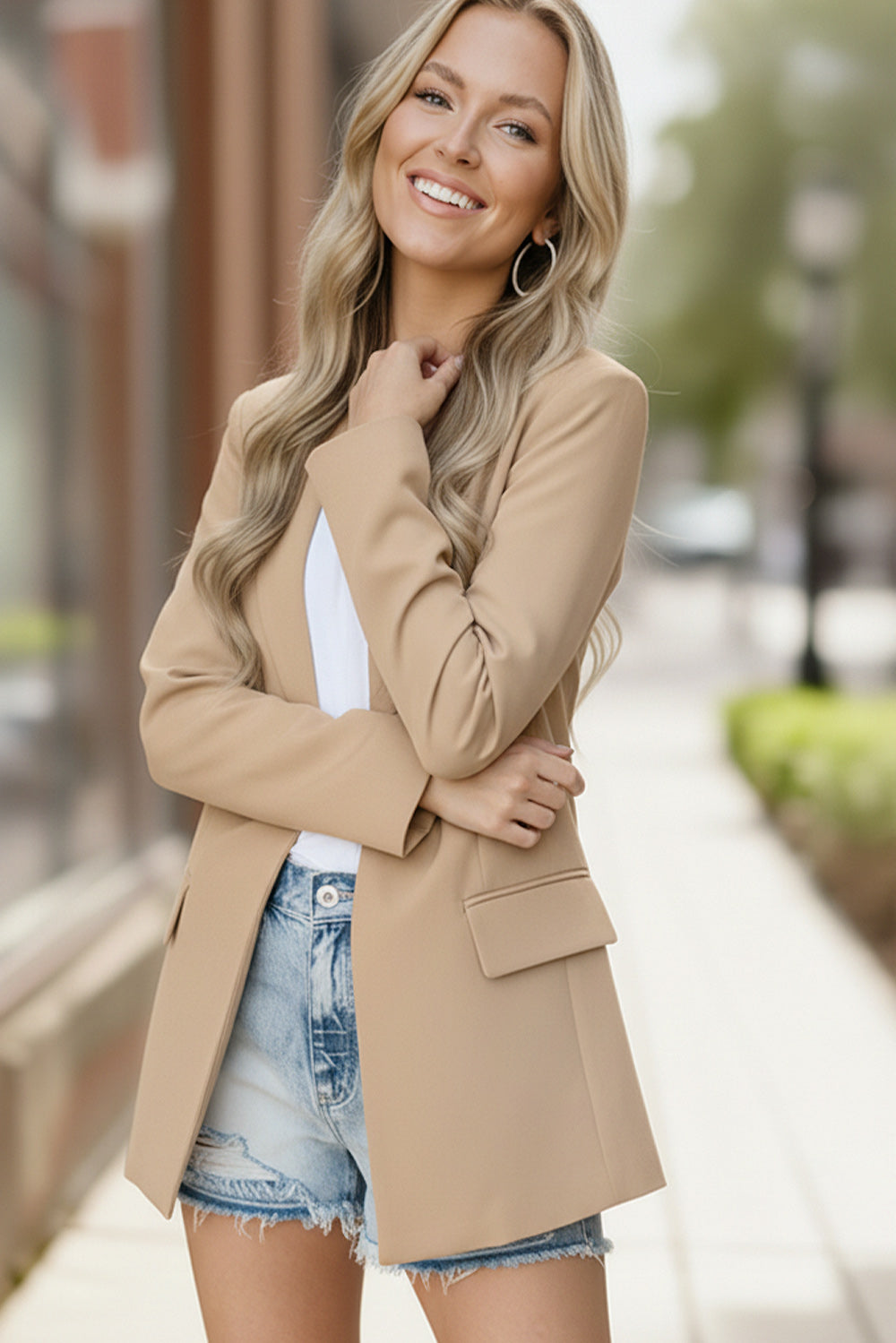 taupe blazer