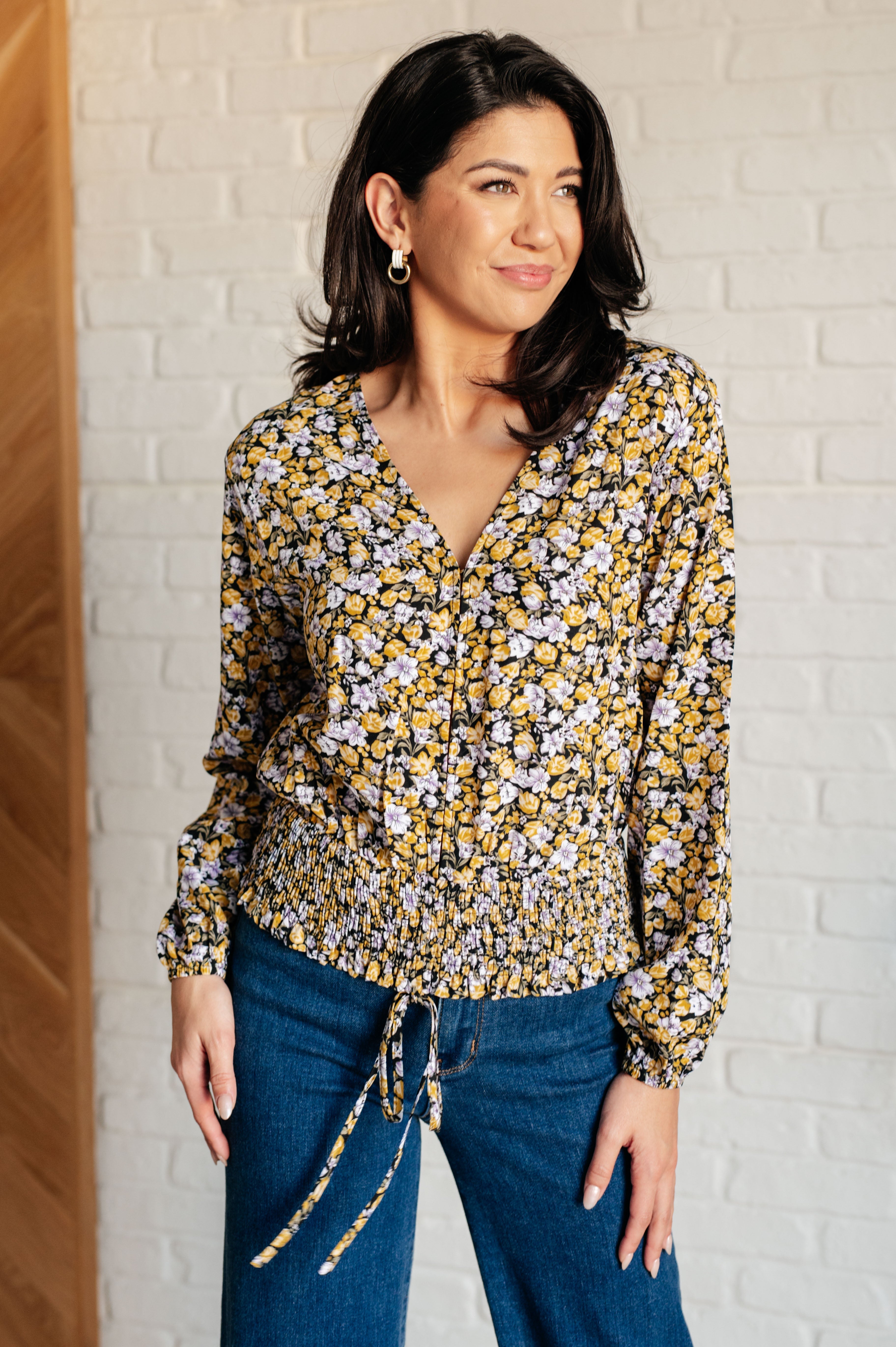Floral Smocked Blouse
