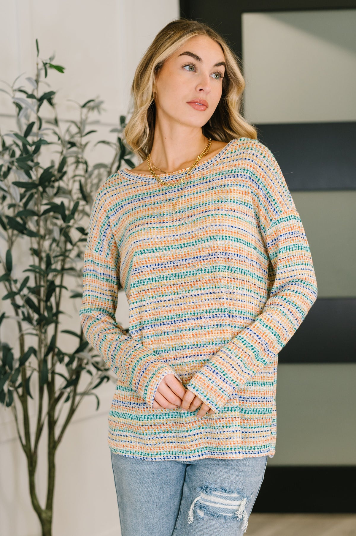 textured knit top