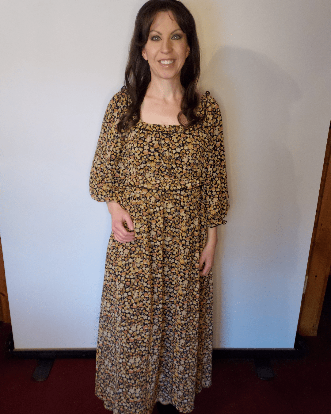 floral maxi dress