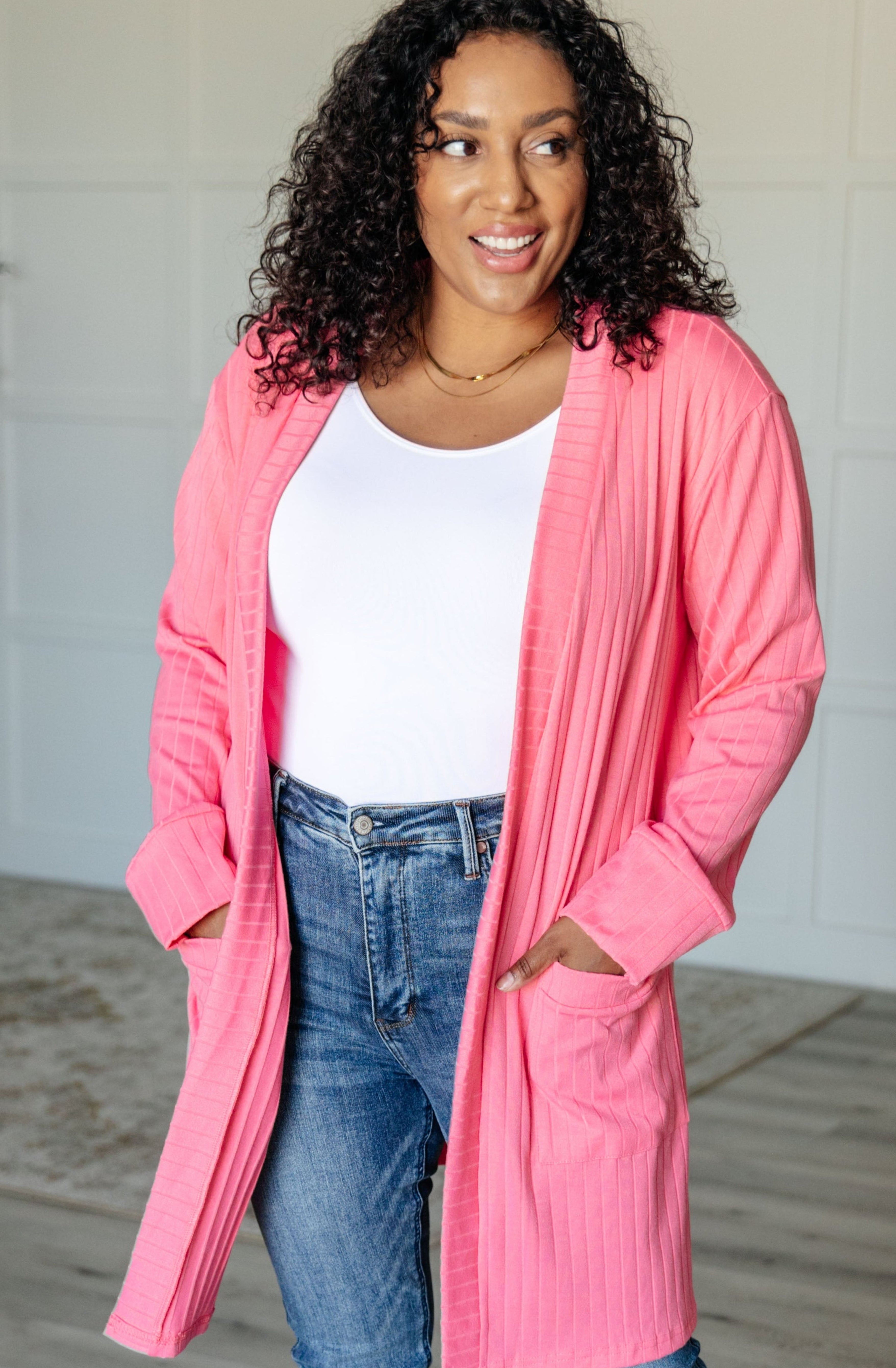 Ribbed Knit Cardigan
