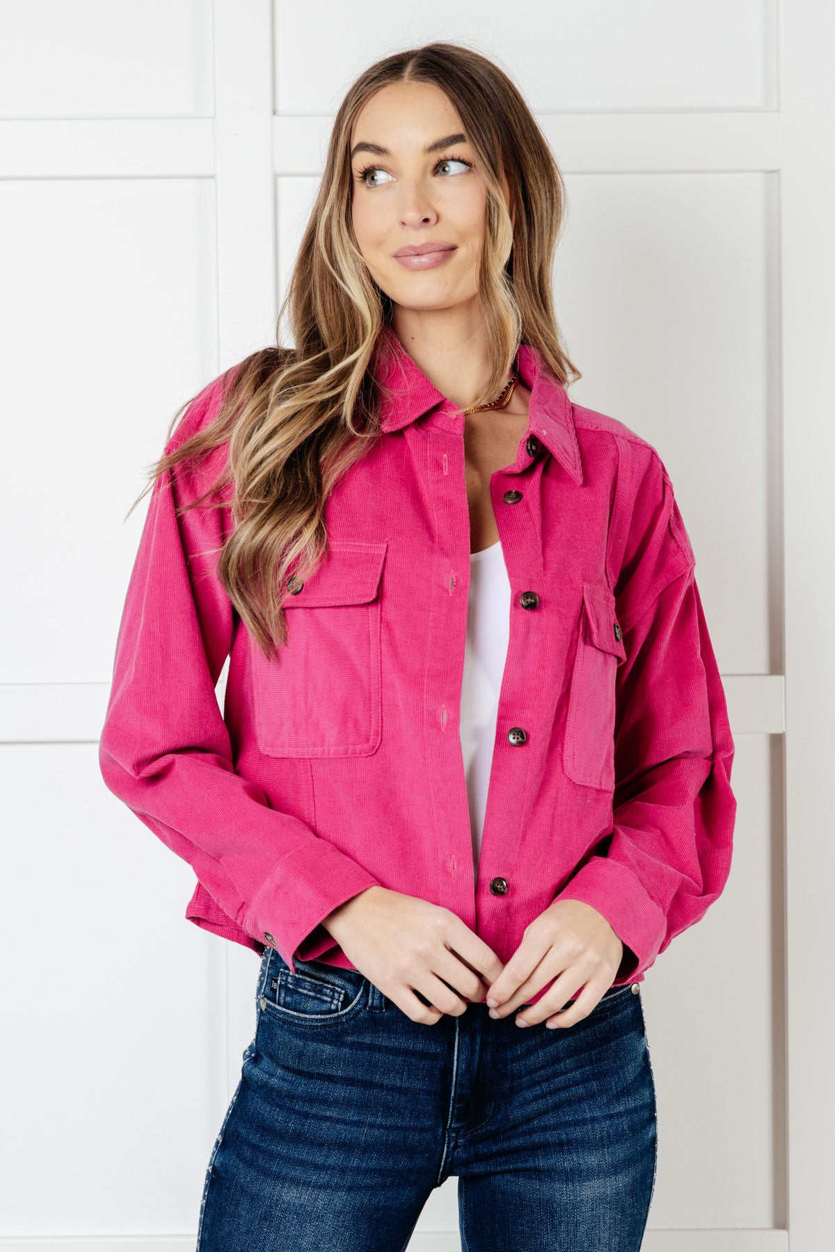 Pink Corduroy Jacket