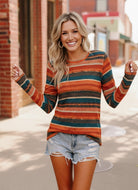 Herringbone Stripe Top