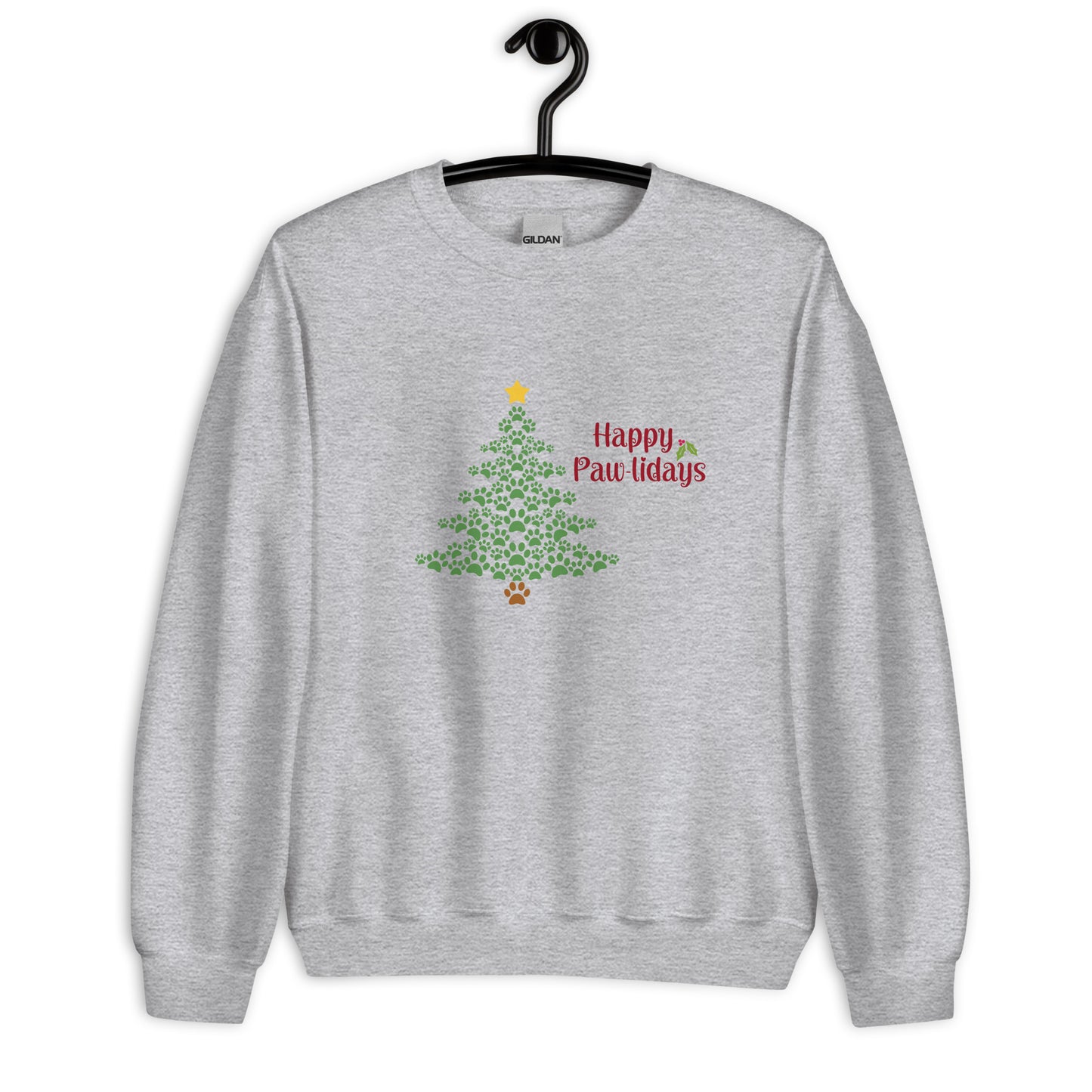 Happy Paw-liday Unisex Sweatshirt