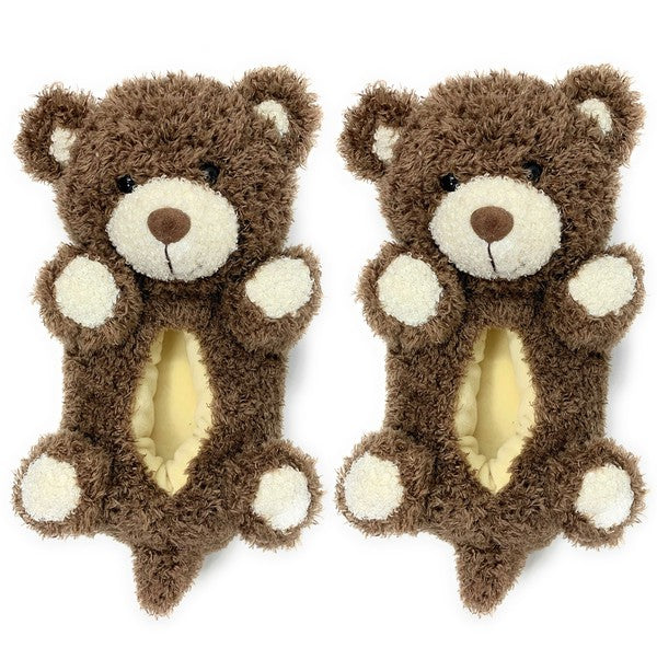 plush bear slippers