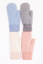 Plush Pastel Mittens