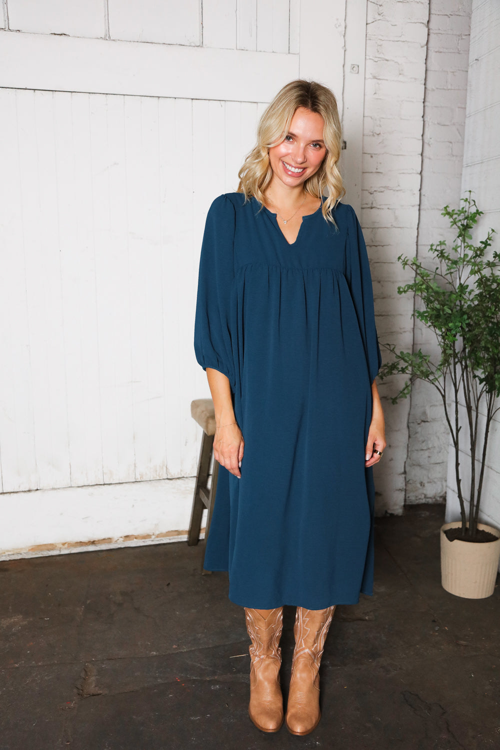 sapphire blue dress