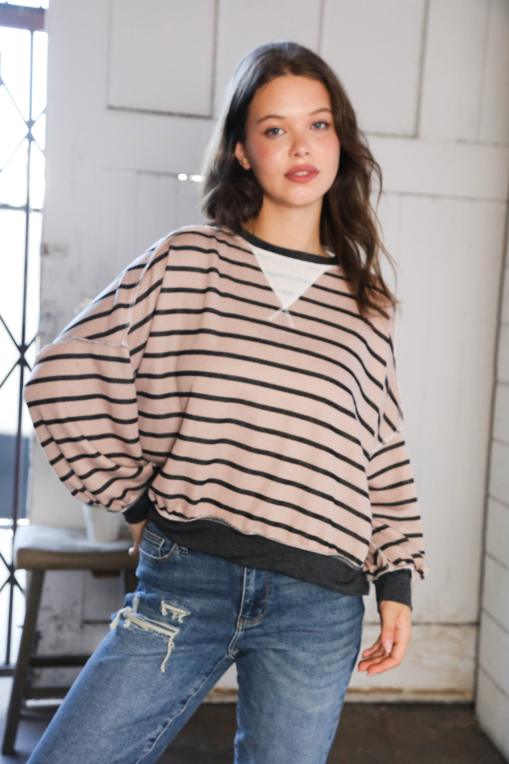Oversized French Terry Pullover