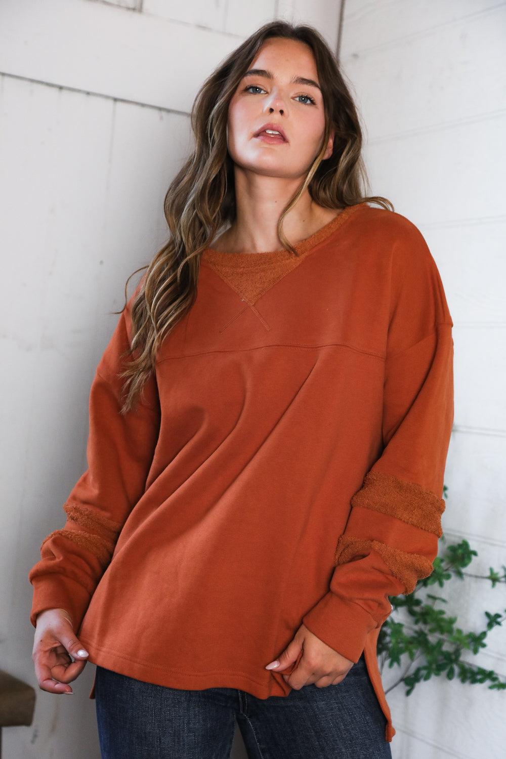 rust pullover