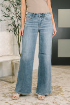Comfortable Mid-Rise Flare Jeans