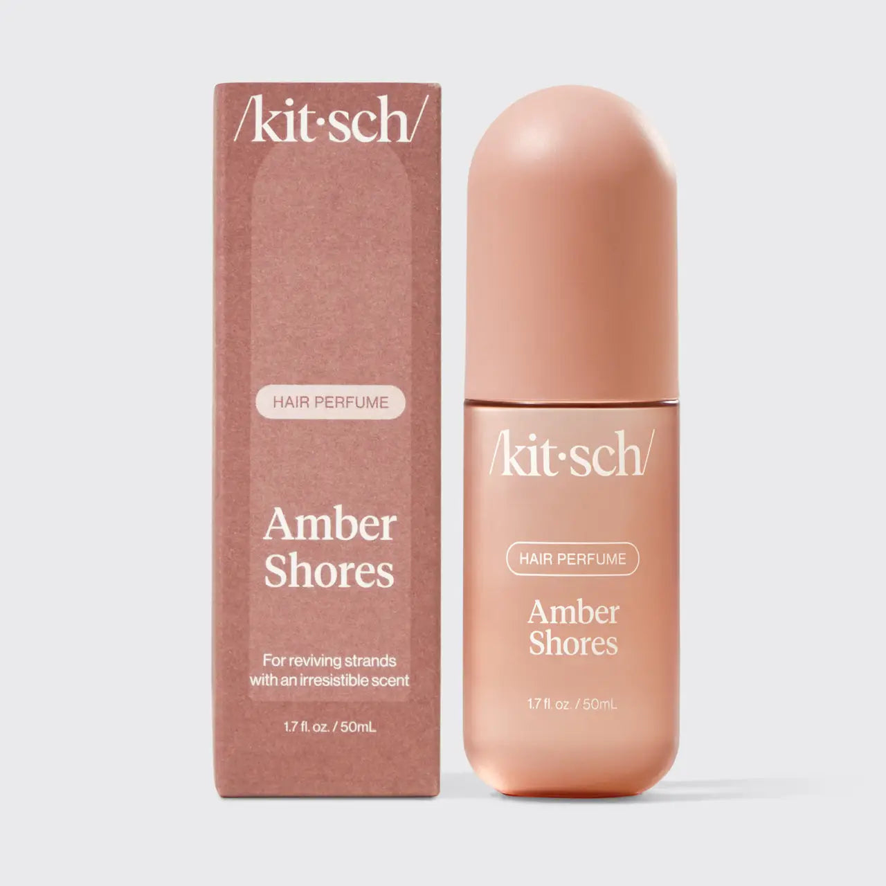 Luxury hair perfume, Amber Shores mist, luxury body fragrance, odor neutralizing hair mist, vegan hair perfume, premium hair care, Kitsch Amber Shores, clean beauty fragrance, Kitsch hair perfume, Kitssch perfume