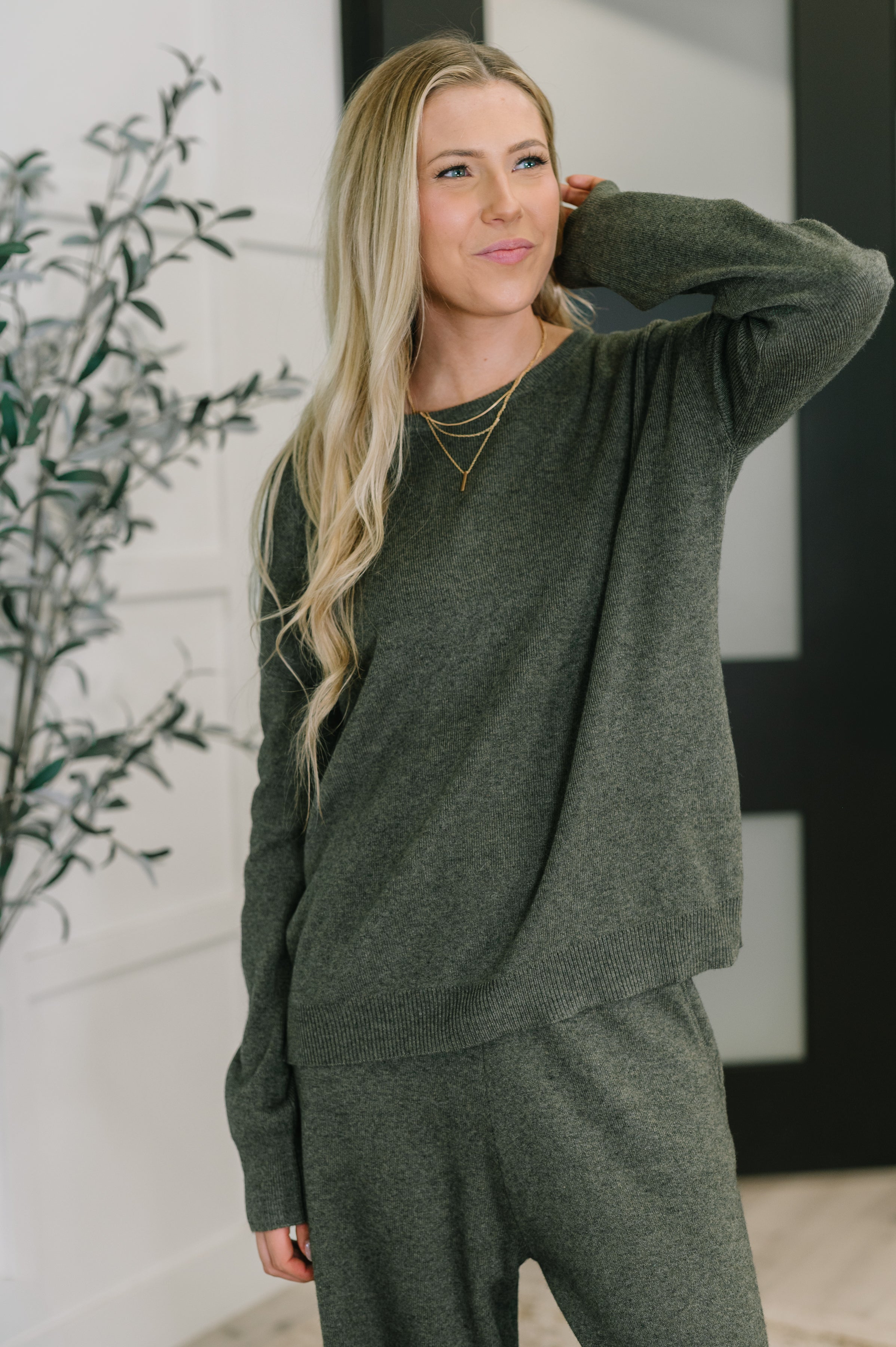 ribbed knit sweater