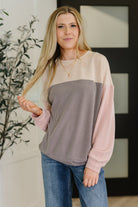 Women's color block sweater