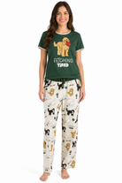 Women's luxury cotton pajamas, premium combed cotton sleepwear, designer loungewear set, high-end pajama set, artisan print sleepwear, boutique women's pajamas, luxury dog loungewear. women's dog pajamas

---