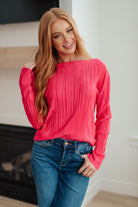 Plisse Pleated Top