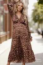 leopard print maxi dress