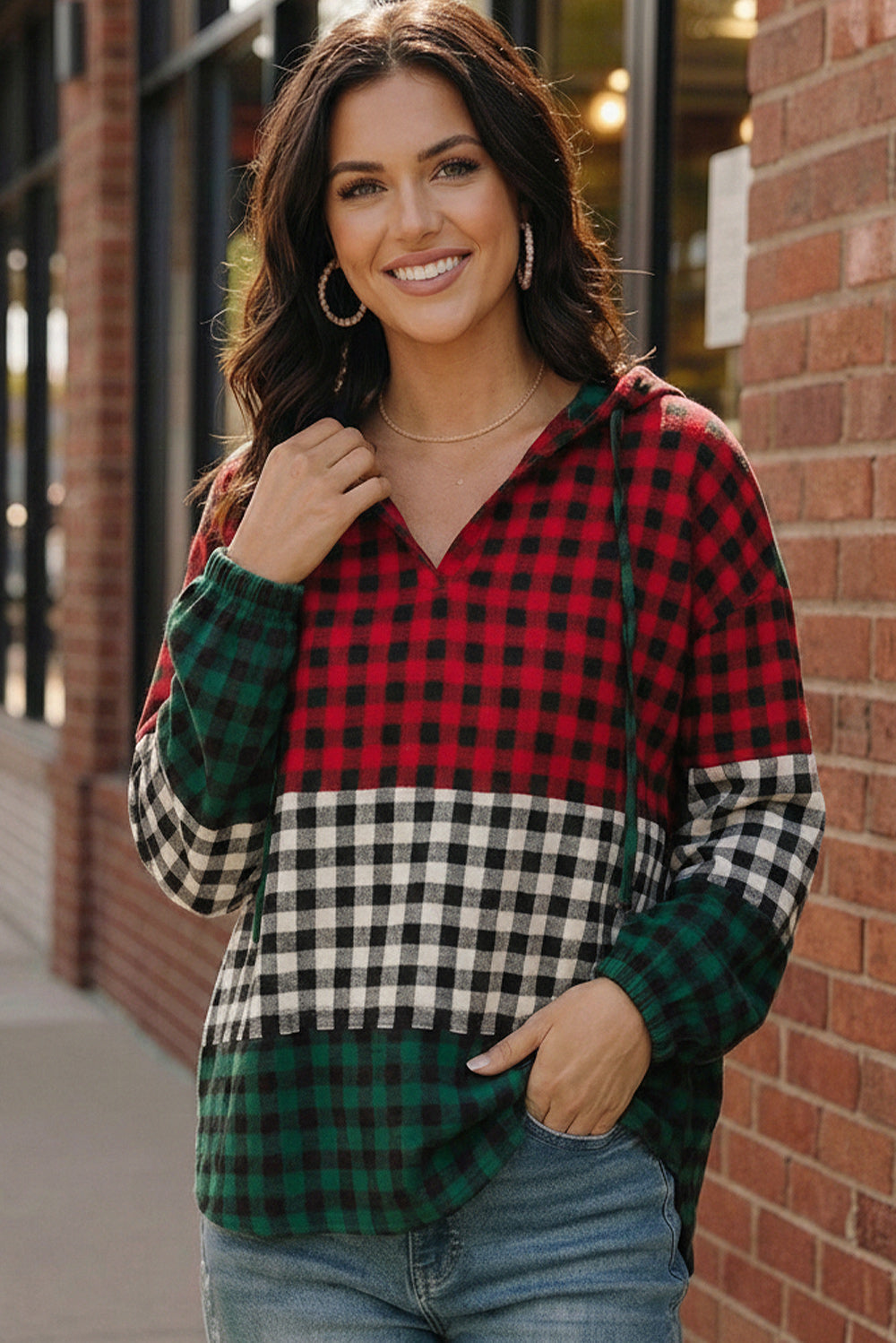 Holiday Plaid Hoodie