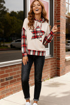 Plaid Patchwork Hoodie