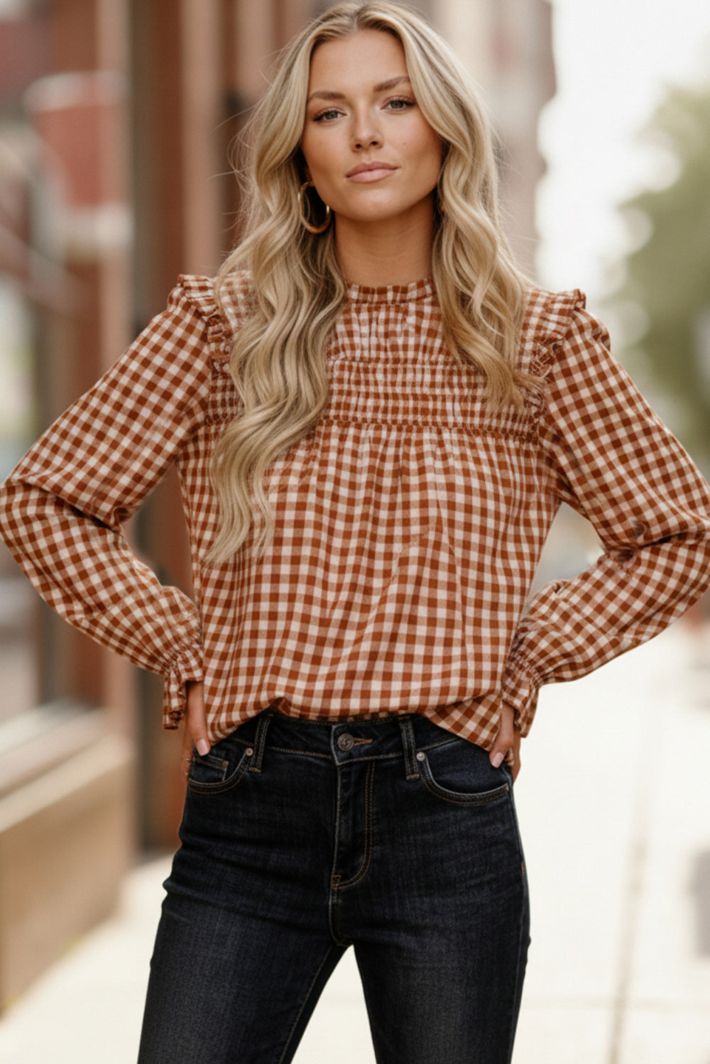 Gingham Blouse