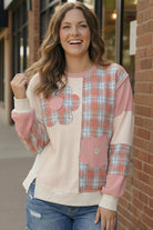 Women's Plaid and Floral Knit 
