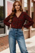 floral blouse