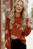 Cowboy Hat Print Top