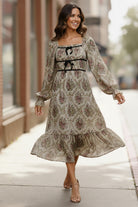 vintage inspired floral dress