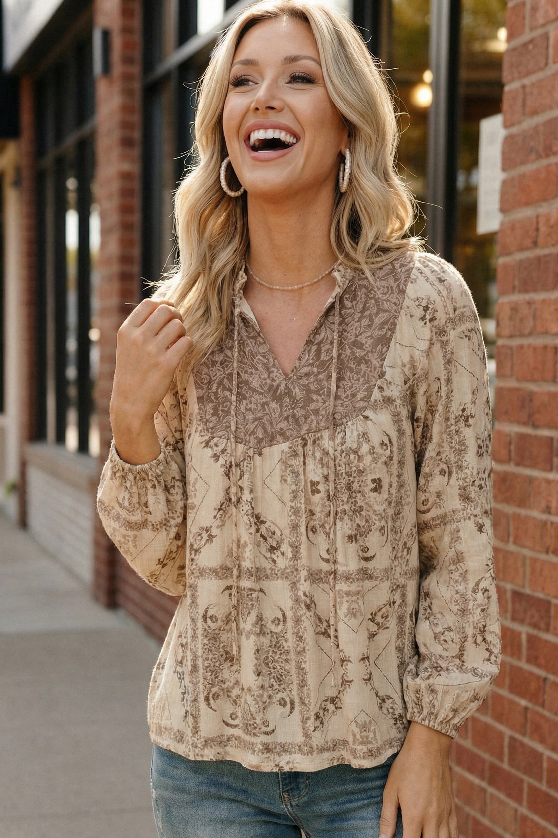 Women's Flowy Boho Shirt