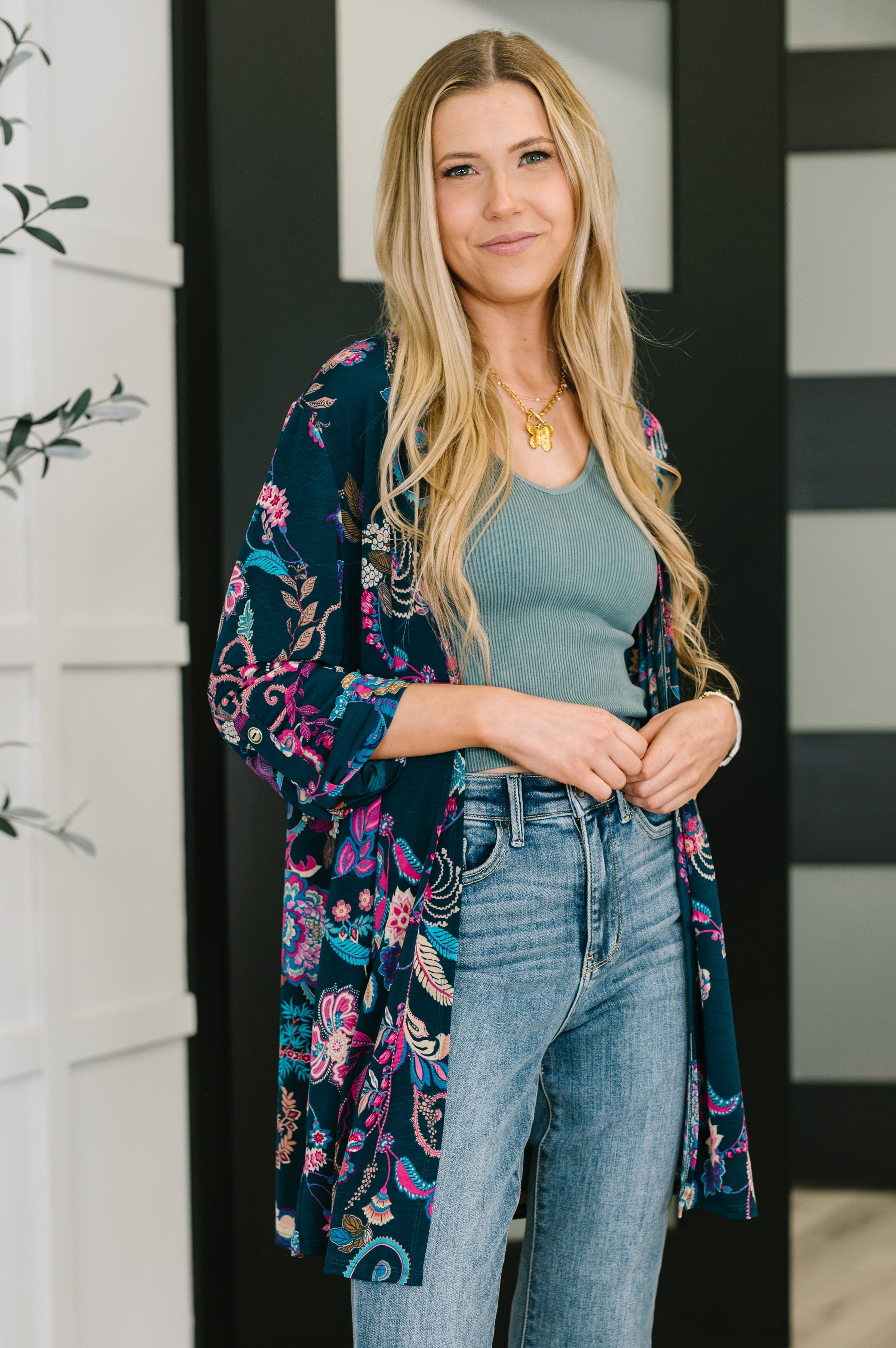 Floral Paisley Cardigan