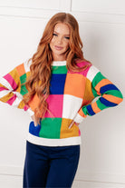 Color block sweater