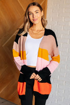 striped cardigan