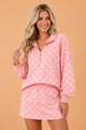 Piper Polka Dot Half-Zip Hoodie & Mini Skort Set