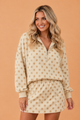 Piper Polka Dot Half-Zip Hoodie & Mini Skort Set