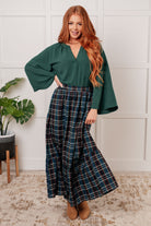 Plaid Maxi Skirt