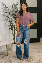 Judy Blue jeans, high waist straight leg, destructed denim, adjustable waist jeans, tummy control jeans, rigid magic denim, comfortable straight jeans, gap-free waistband