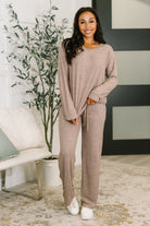 Heathered Knit Two-Piece Set